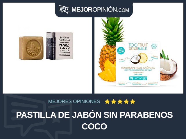 Pastilla de jabón Sin parabenos Coco