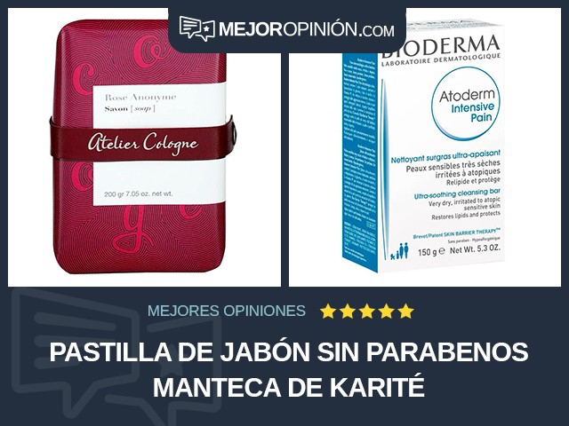 Pastilla de jabón Sin parabenos Manteca de karité