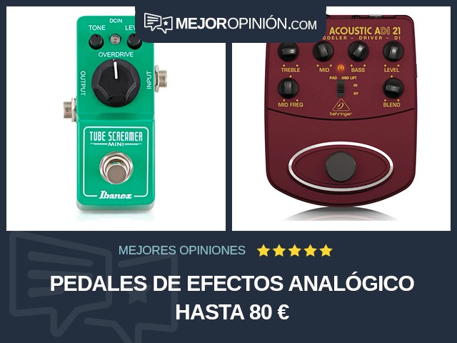 Pedales de efectos Analógico Hasta 80 €