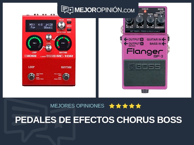 Pedales de efectos Chorus BOSS