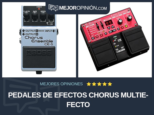 Pedales de efectos Chorus Multiefecto