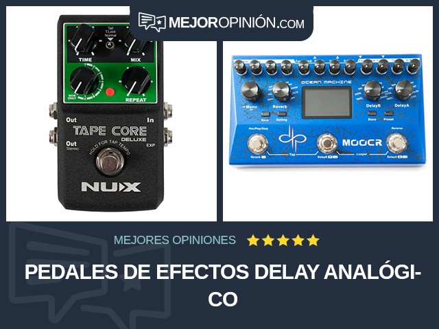 Pedales de efectos Delay Analógico