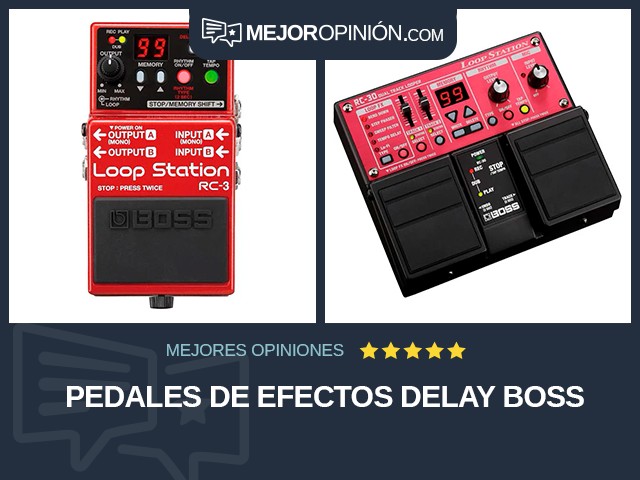 Pedales de efectos Delay BOSS