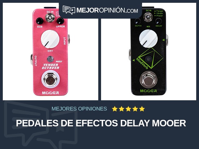 Pedales de efectos Delay MOOER