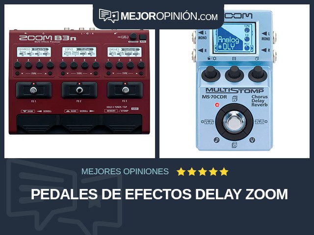 Pedales de efectos Delay Zoom