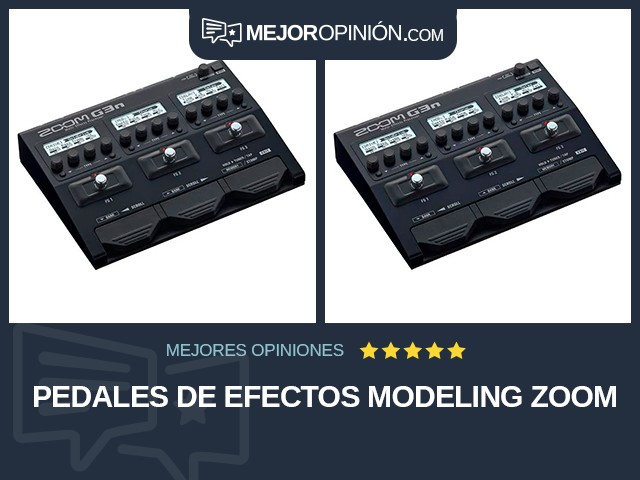 Pedales de efectos Modeling Zoom