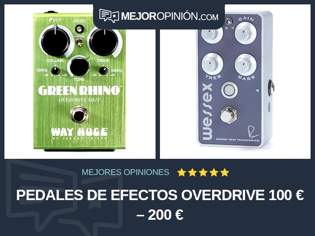 Pedales de efectos Overdrive 100 € – 200 €