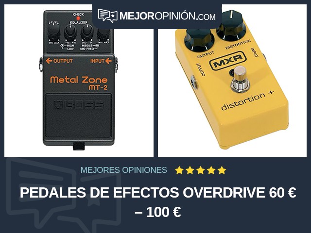 Pedales de efectos Overdrive 60 € – 100 €