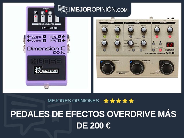 Pedales de efectos Overdrive Más de 200 €