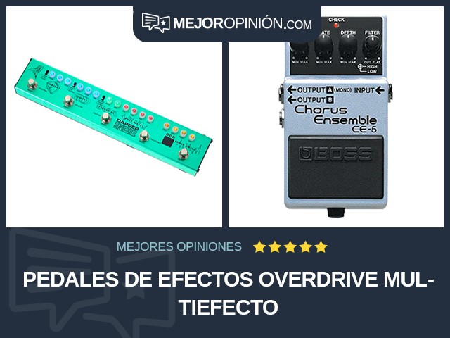 Pedales de efectos Overdrive Multiefecto