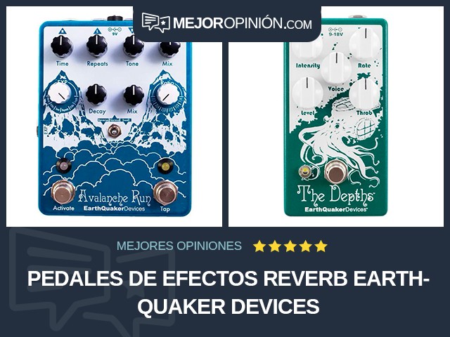 Pedales de efectos Reverb EarthQuaker Devices