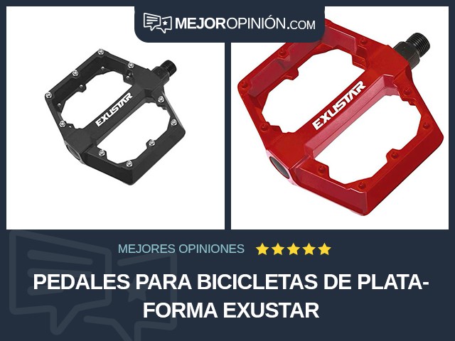 Pedales para bicicletas De plataforma Exustar