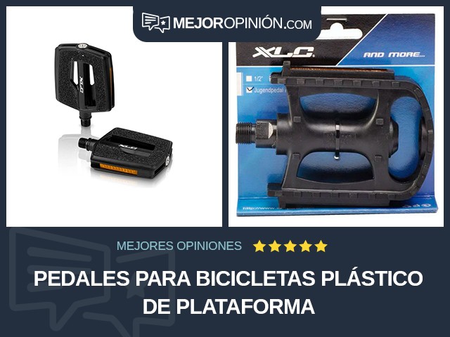 Pedales para bicicletas Plástico De plataforma