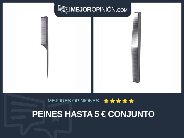 Peines Hasta 5 € Conjunto