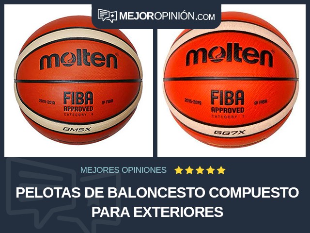 Pelotas de baloncesto Compuesto Para exteriores