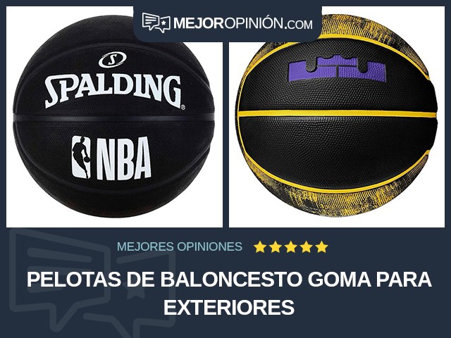 Pelotas de baloncesto Goma Para exteriores