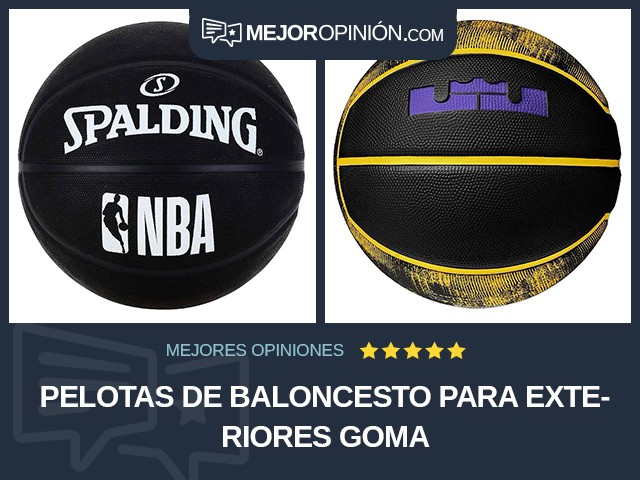 Pelotas de baloncesto Para exteriores Goma