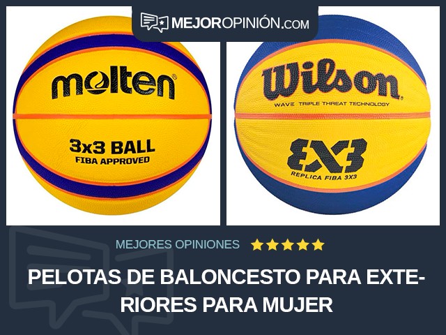 Pelotas de baloncesto Para exteriores Para mujer