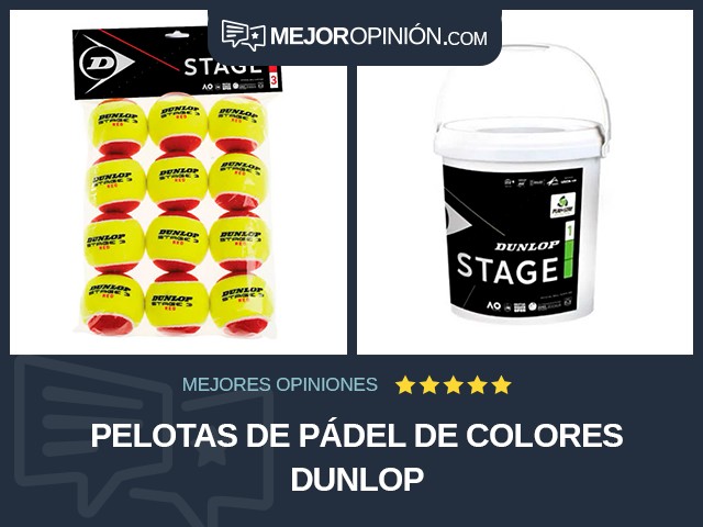 Pelotas de pádel De colores Dunlop