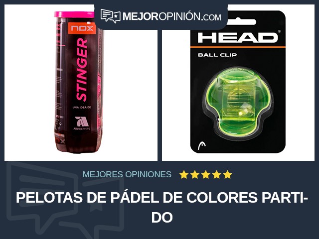 Pelotas de pádel De colores Partido