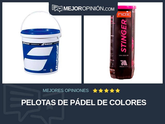 Pelotas de pádel De colores