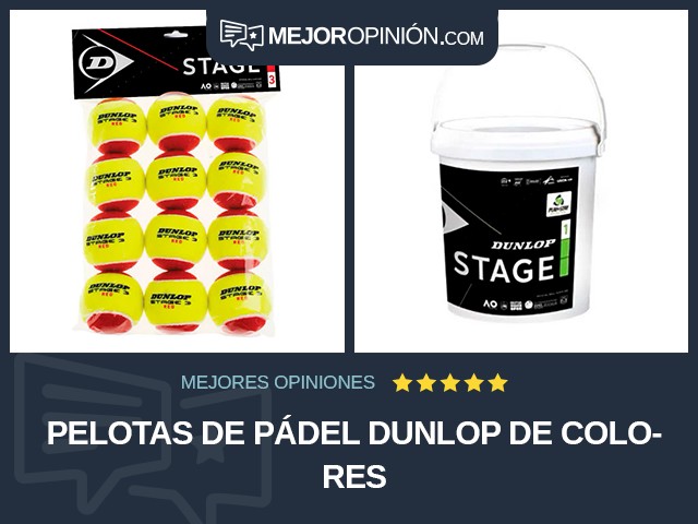 Pelotas de pádel Dunlop De colores