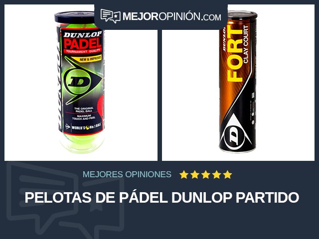 Pelotas de pádel Dunlop Partido