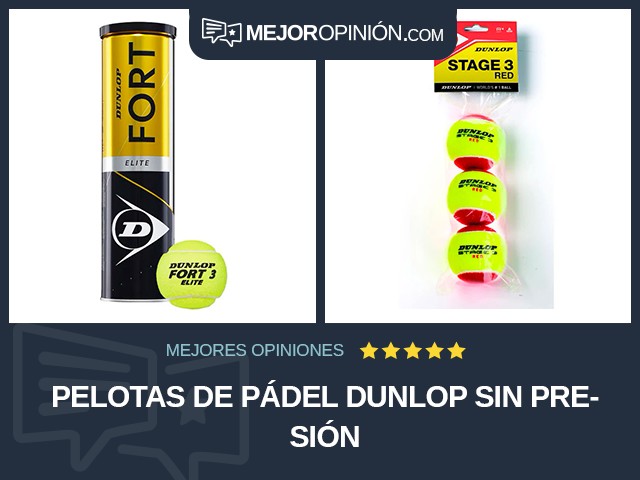 Pelotas de pádel Dunlop Sin presión