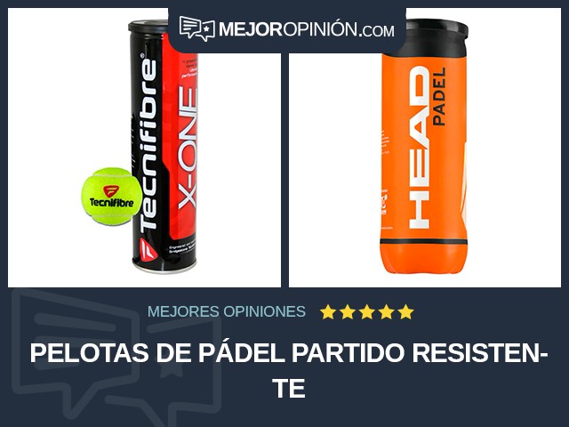 Pelotas de pádel Partido Resistente