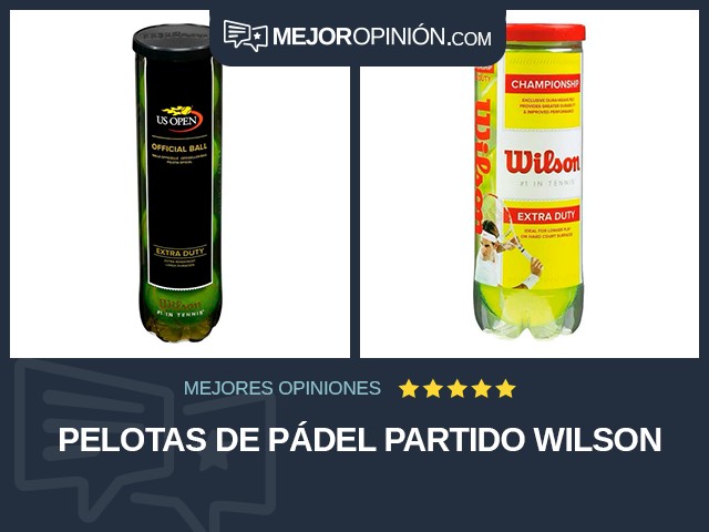 Pelotas de pádel Partido Wilson