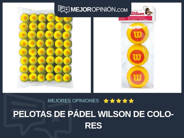 Pelotas de pádel Wilson De colores