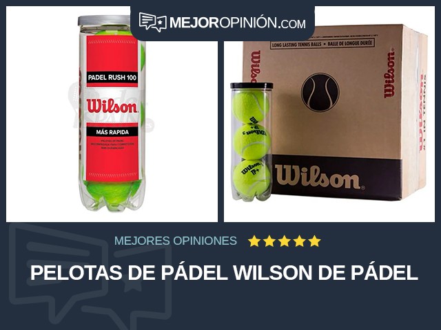 Pelotas de pádel Wilson De pádel