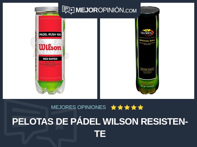 Pelotas de pádel Wilson Resistente