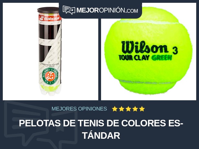 Pelotas de tenis De colores Estándar