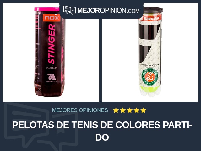 Pelotas de tenis De colores Partido