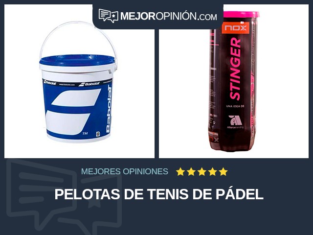 Pelotas de tenis De pádel