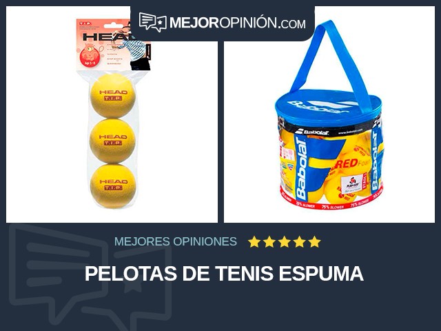 Pelotas de tenis Espuma