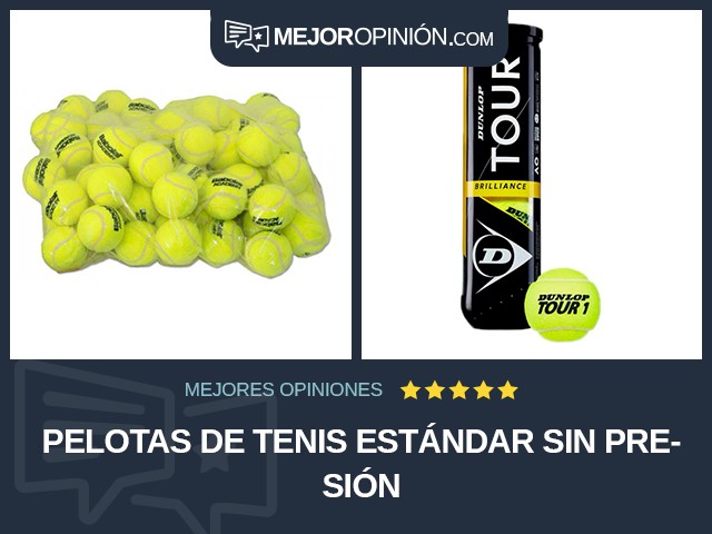 Pelotas de tenis Estándar Sin presión