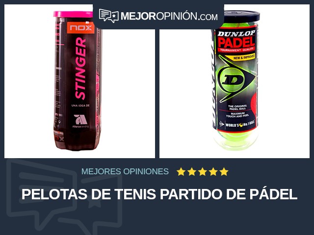 Pelotas de tenis Partido De pádel