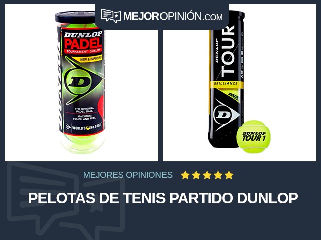 Pelotas de tenis Partido Dunlop