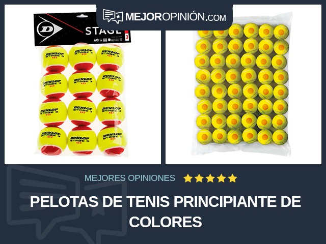 Pelotas de tenis Principiante De colores