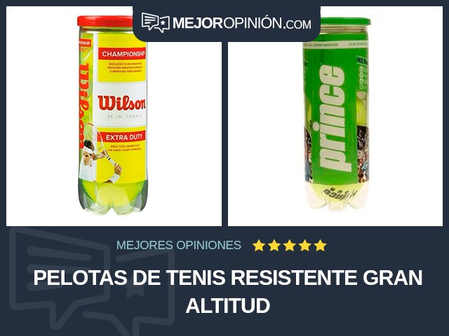 Pelotas de tenis Resistente Gran altitud