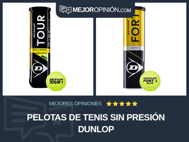 Pelotas de tenis Sin presión Dunlop