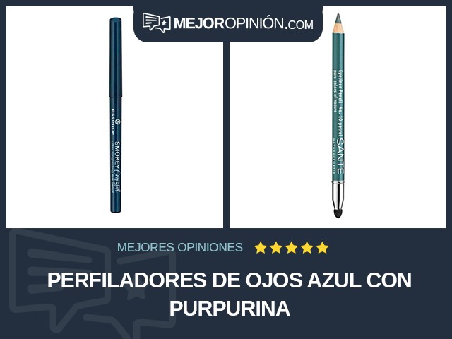 Perfiladores de ojos Azul Con purpurina