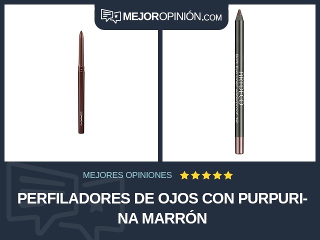 Perfiladores de ojos Con purpurina Marrón