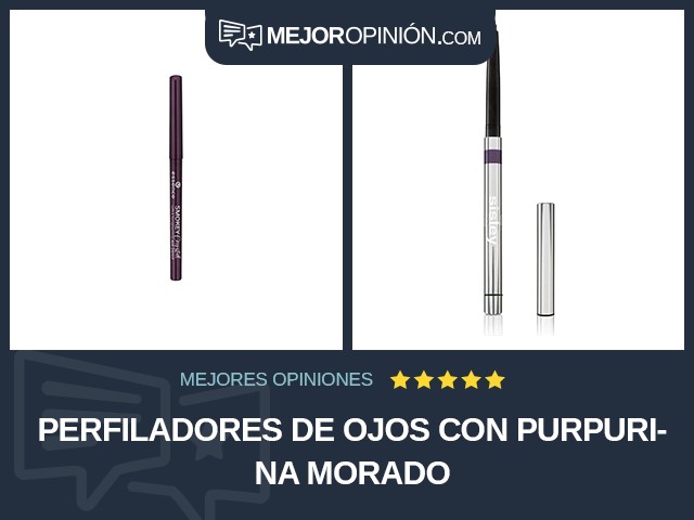 Perfiladores de ojos Con purpurina Morado