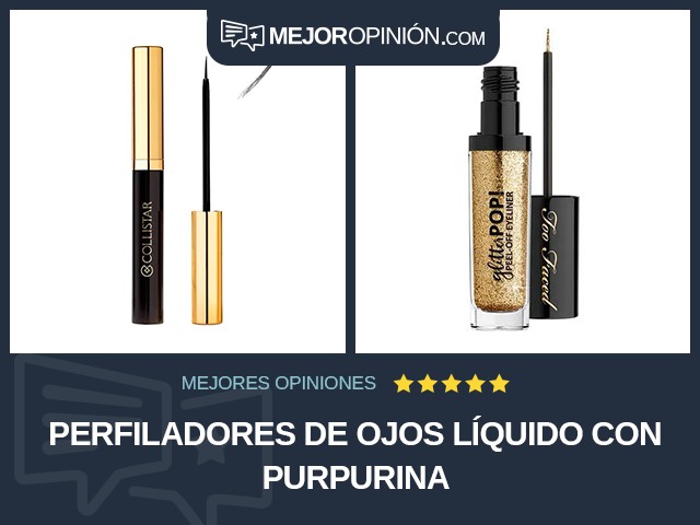 Perfiladores de ojos Líquido Con purpurina