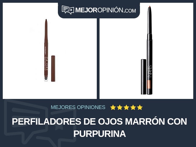 Perfiladores de ojos Marrón Con purpurina