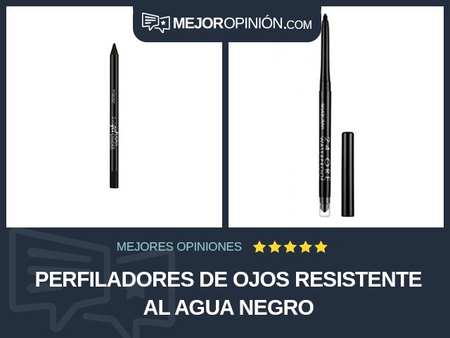 Perfiladores de ojos Resistente al agua Negro