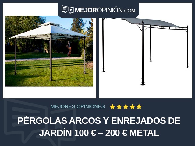 Pérgolas arcos y enrejados de jardín 100 € – 200 € Metal